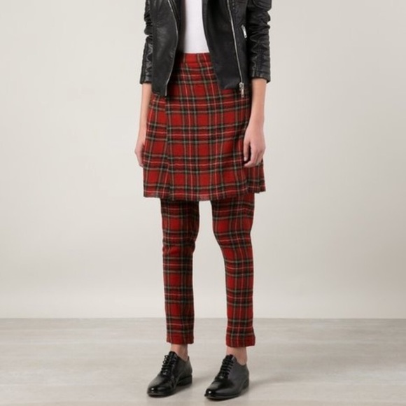 R13 Pants - R13 plaid skirt pants